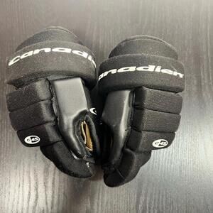 Black Kids Professional Hockey Gloves